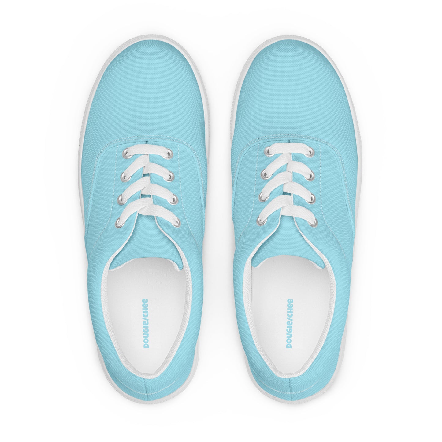 Blizzard Blue Women’s lace-up canvas shoes - Kickstart Fragrances