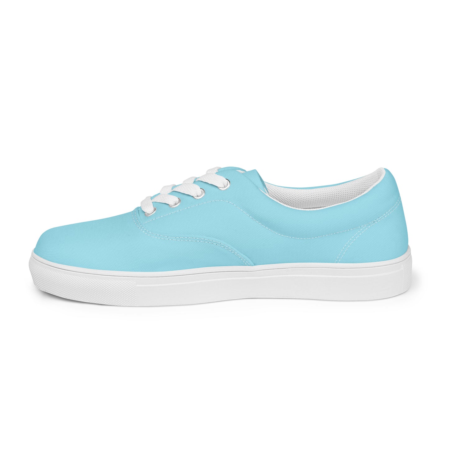 Blizzard Blue Women’s lace-up canvas shoes - Kickstart Fragrances