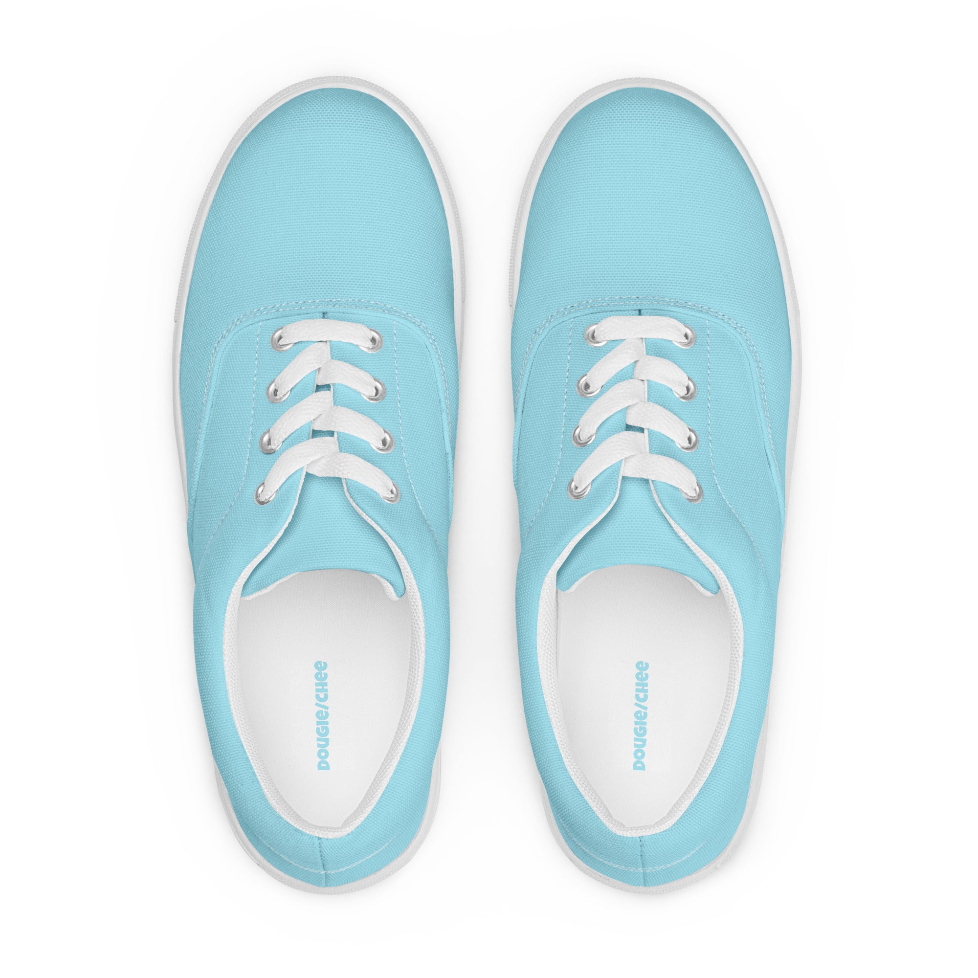 Blue and white canvas shoes online